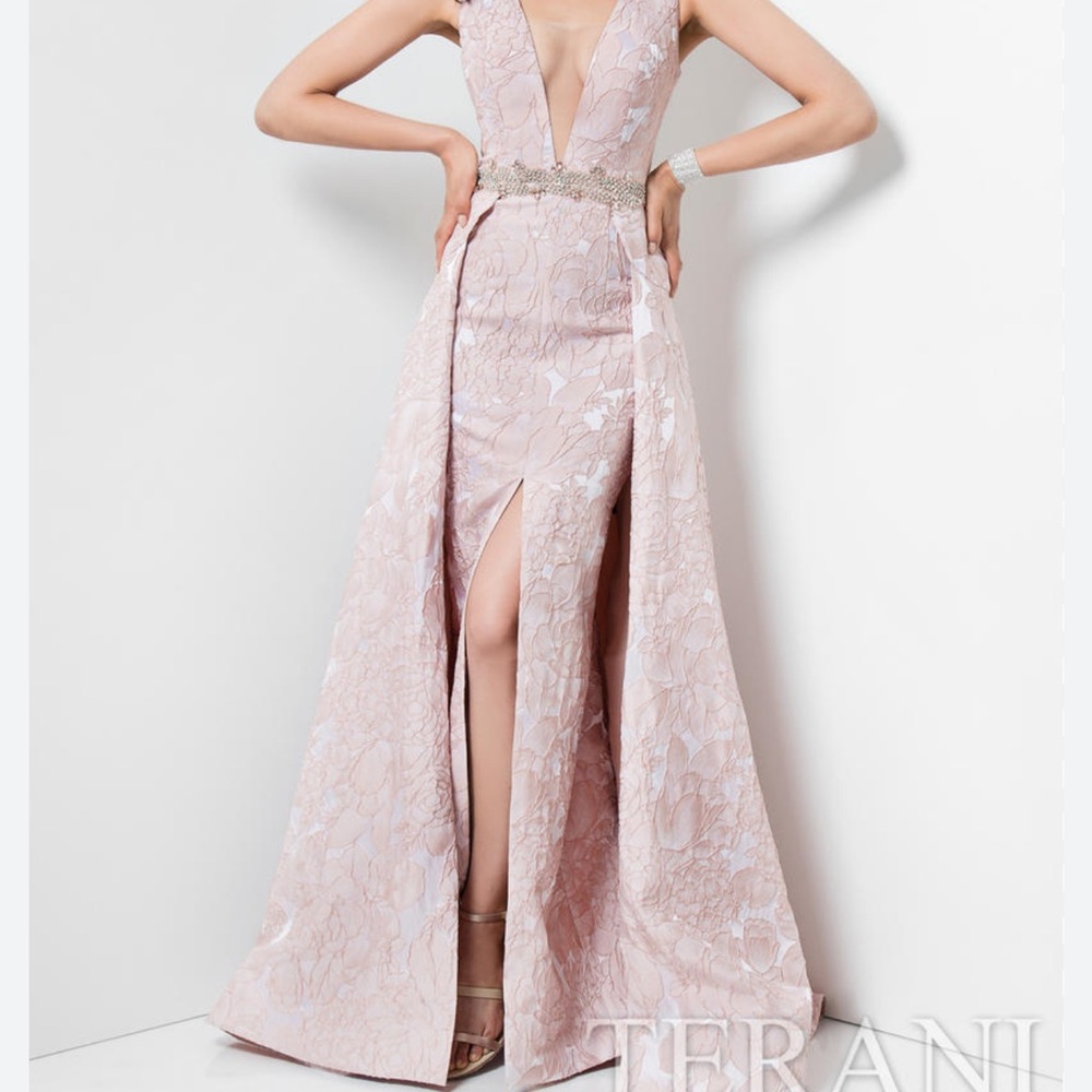 Terani Couture Blush Maxi Dress